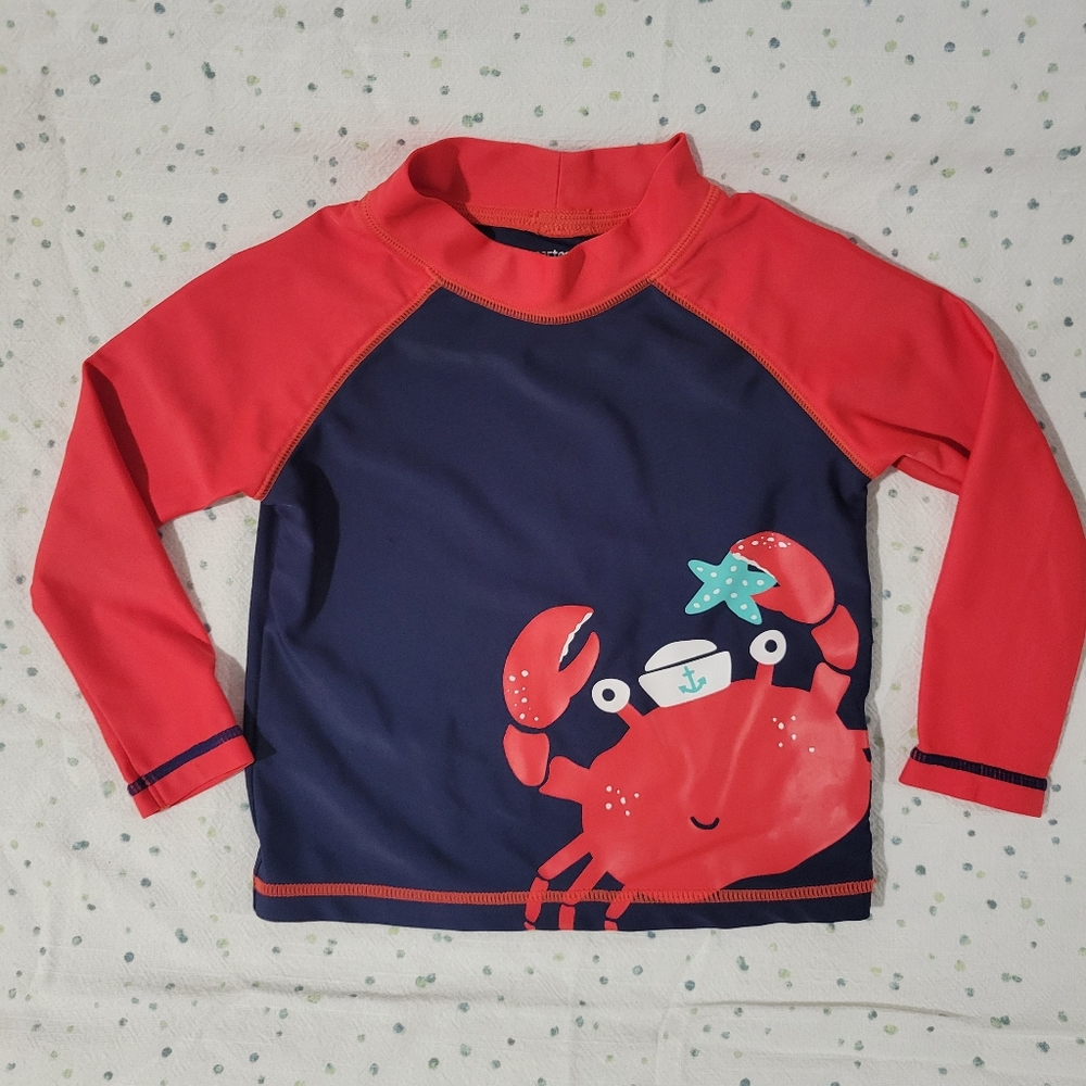 Carter's Crab Long Sleeve Rash Guard